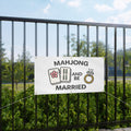 Mahjong & Be Married Wedding Shower Bachelorette Banner