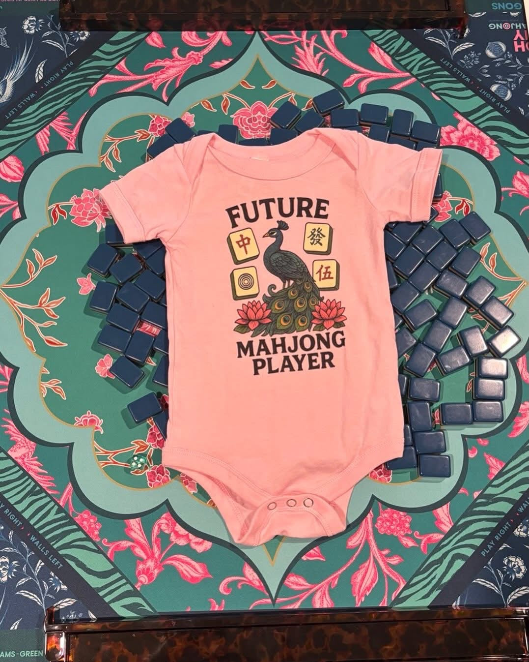 Future Mahjong Player Baby Onesie
