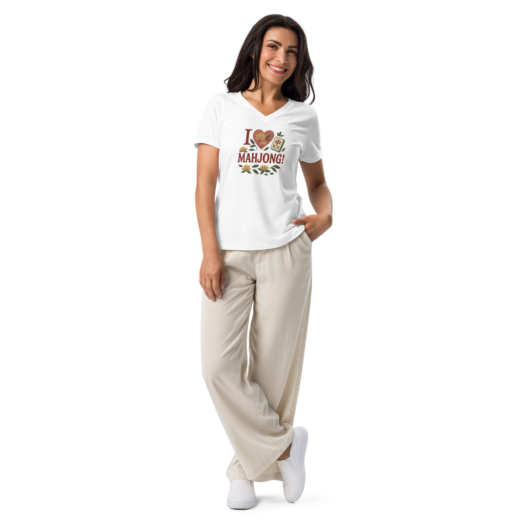 I Love Mahjong Lotus Flower (women’s t-shirt)