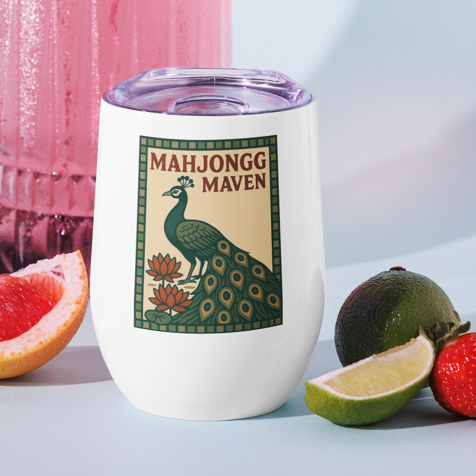MahJongg Maven (Mahjong Wine Tumbler)