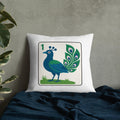 Bird Bam Cheers Modern Peacock Mahjong Decorative Pillow